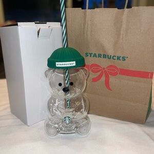 Starbucks Clear Bearista Cup NWT